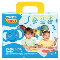 Zestaw plasteliny JOVI dla dzieci, 4x38g, mix kolor&oacute;w, Produkty kreatywne, Artykuły szkolne