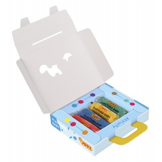 Zestaw plasteliny JOVI dla dzieci, 4x38g, mix kolor&oacute;w, Produkty kreatywne, Artykuły szkolne