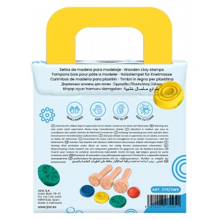 Stemple do plasteliny JOVI dla dzieci, zestaw 3 szt., mix kształt&oacute;w, drewniane, Produkty kreatywne, Artykuły szkolne