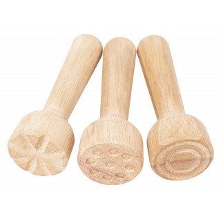 Stemple do plasteliny JOVI dla dzieci, zestaw 3 szt., mix kształt&oacute;w, drewniane, Produkty kreatywne, Artykuły szkolne