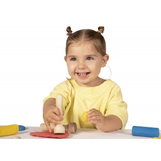 Stemple do plasteliny JOVI dla dzieci, zestaw 3 szt., mix kształt&oacute;w, drewniane, Produkty kreatywne, Artykuły szkolne