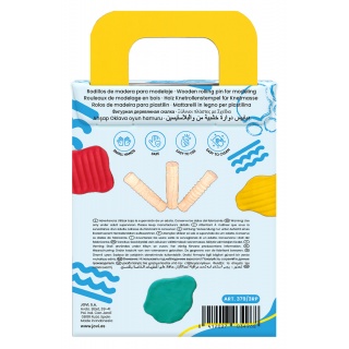 Wałki do plasteliny JOVI dla dzieci, zestaw 3 szt., mix kształt&oacute;w, drewniane, Produkty kreatywne, Artykuły szkolne