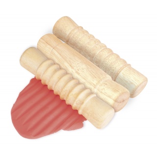 Wałki do plasteliny JOVI dla dzieci, zestaw 3 szt., mix kształt&oacute;w, drewniane, Produkty kreatywne, Artykuły szkolne