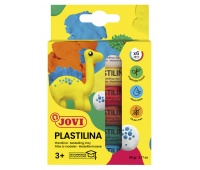 Modelling clay set JOVI, 6x15g, mix colours