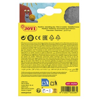 Zestaw plasteliny JOVI, 6x15g, kolory natury, mix kolor&oacute;w, Produkty kreatywne, Artykuły szkolne