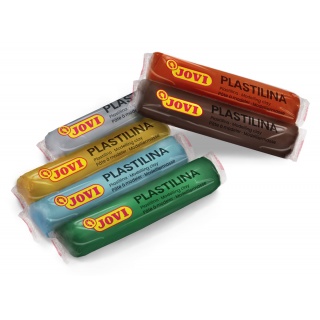 Zestaw plasteliny JOVI, 6x15g, kolory natury, mix kolor&oacute;w, Produkty kreatywne, Artykuły szkolne