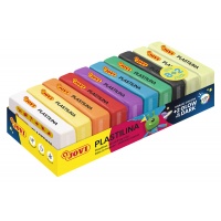 Zestaw plasteliny JOVI, 10x50g, 8 kolor&oacute;w basic + 2 świecące w ciemności, mix kolor&oacute;w, Produkty kreatywne, Artykuły szkolne