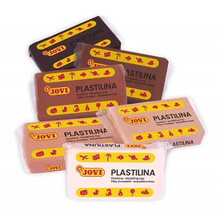 Zestaw plasteliny JOVI, 6x50g, kolory wielokulturowe, mix kolor&oacute;w, Produkty kreatywne, Artykuły szkolne