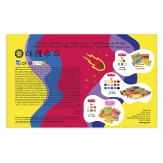 Display plasteliny JOVI, 30x50g, 6x5 kolor&oacute;w, mix kolor&oacute;w, Produkty kreatywne, Artykuły szkolne