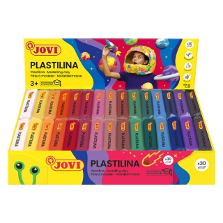 Display plasteliny JOVI, 30x50g, 2x15 kolor&oacute;w, mix kolor&oacute;w, Produkty kreatywne, Artykuły szkolne
