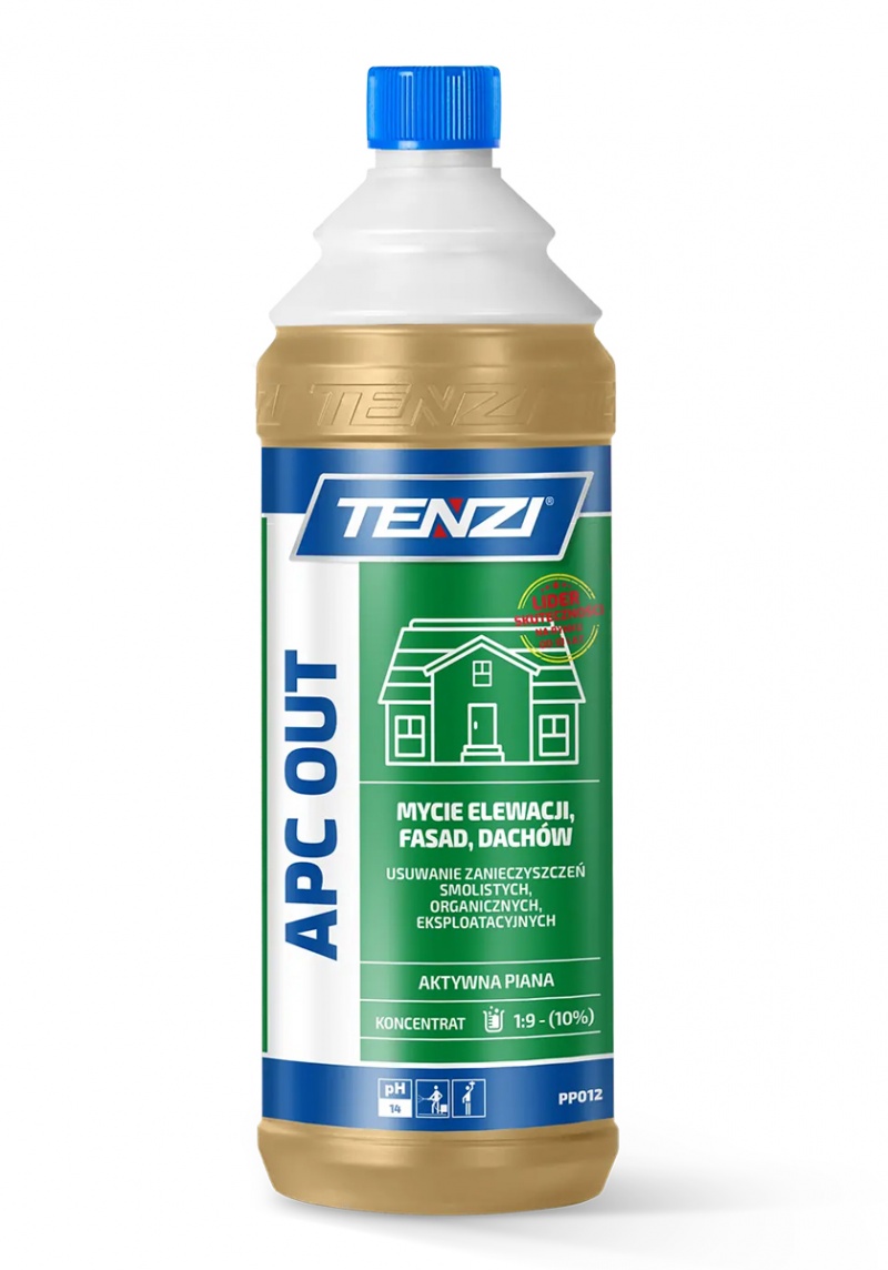 Koncentrat do mycia fasad, elewacji, taras&oacute;w TENZI, Apc Out, 1l, Środki czyszczące, Artykuły higieniczne i dozowniki
