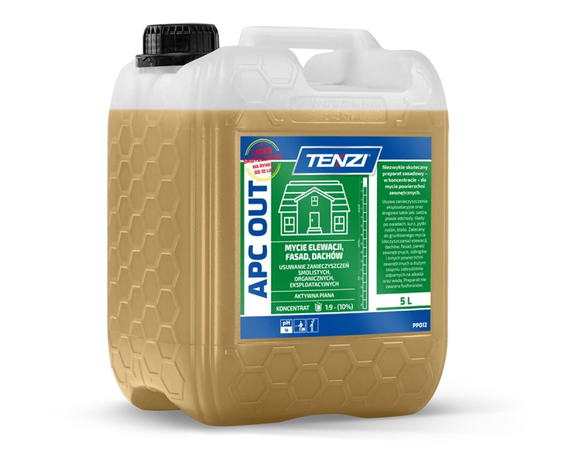 Koncentrat do mycia fasad, elewacji, taras&oacute;w TENZI, Apc Out, 5l, Środki czyszczące, Artykuły higieniczne i dozowniki