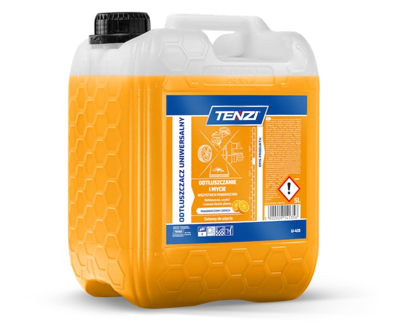 Uniwersalny preparat do usuwania tłuszczu TENZI, zapach pomarańczy, 5l, Środki czyszczące, Artykuły higieniczne i dozowniki