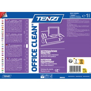 Szybkoschnący płyn do mycia i pielęgnacji mebli TENZI, Office Clean, 1l, Środki czyszczące, Artykuły higieniczne i dozowniki