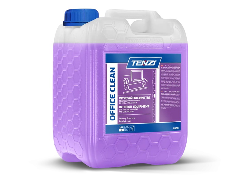 Szybkoschnący płyn do mycia i pielęgnacji mebli TENZI, Office Clean, 5l, Środki czyszczące, Artykuły higieniczne i dozowniki