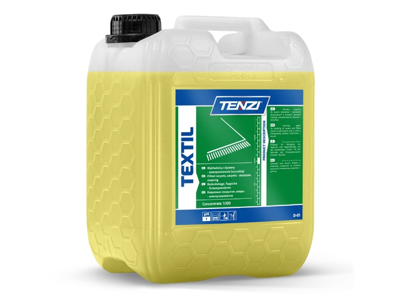 Preparat do prania wykładzin i tekstyli&oacute;w metodą szamponowania TENZI, Textil, 5l, Środki czyszczące, Artykuły higieniczne i dozowniki