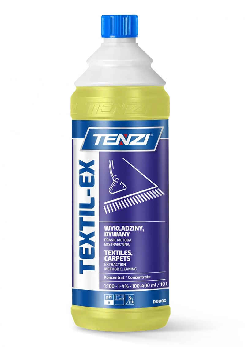 Preparat do prania wykładzin i tapicerek metodą ekstrakcyjną TENZI, Textil-Ex, 1l, Środki czyszczące, Artykuły higieniczne i dozowniki