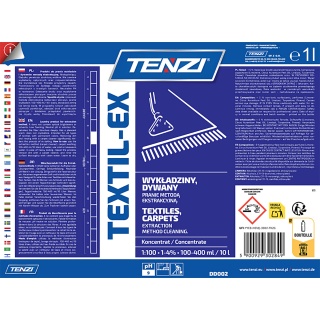 Preparat do prania wykładzin i tapicerek metodą ekstrakcyjną TENZI, Textil-Ex, 1l, Środki czyszczące, Artykuły higieniczne i dozowniki