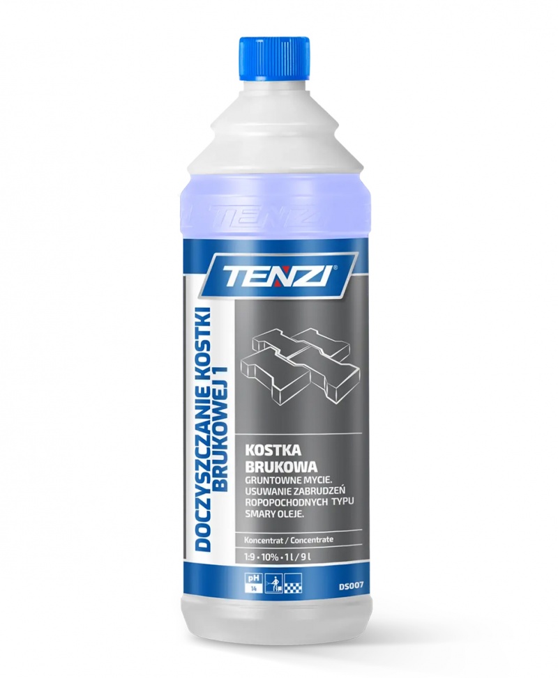 Dwufazowy koncentrat do czyszczenia kostki brukowej TENZI, 1l, Środki czyszczące, Artykuły higieniczne i dozowniki