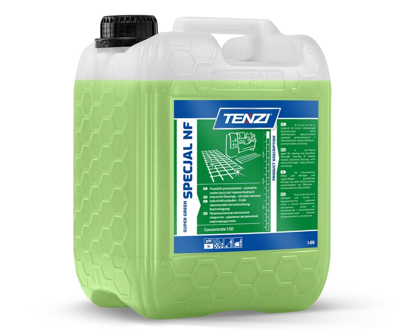 Środek do zabrudzeń organicznych TENZI, Super Green Specjal NF, 10l, Środki czyszczące, Artykuły higieniczne i dozowniki
