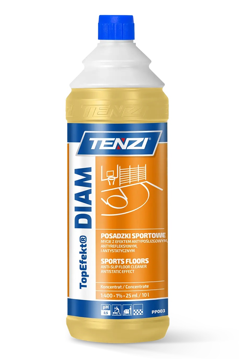 Płyn do mycia posadzek twardych i elastycznych TENZI, Topefekt Diam, 1l, Środki czyszczące, Artykuły higieniczne i dozowniki