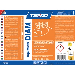 Płyn do mycia posadzek twardych i elastycznych TENZI, Topefekt Diam, 1l, Środki czyszczące, Artykuły higieniczne i dozowniki