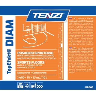 Płyn do mycia posadzek twardych i elastycznych TENZI, Topefekt Diam, 5l, Środki czyszczące, Artykuły higieniczne i dozowniki