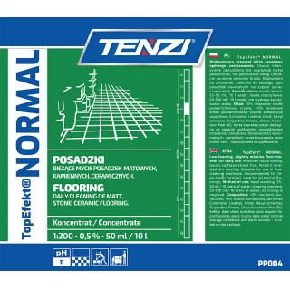Preparat myjący do posadzek matowych TENZI, Topefekt Normal, 5l, Środki czyszczące, Artykuły higieniczne i dozowniki