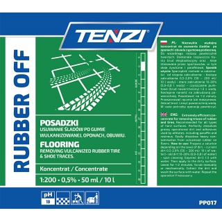 Koncentrat do usuwania ślad&oacute;w po gumie i oponach TENZI, Rubber Off, 10l, Środki czyszczące, Artykuły higieniczne i dozowniki