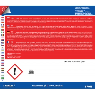 Koncentrat do nabłyszczania naczyń w zmywarkach TENZI, Gran Simo, 5l, Środki czyszczące, Artykuły higieniczne i dozowniki