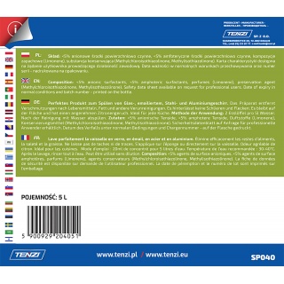 Płyn do ręcznego mycia naczyń TENZI, zapach cytrynowy, Tric, 5l, Środki czyszczące, Artykuły higieniczne i dozowniki