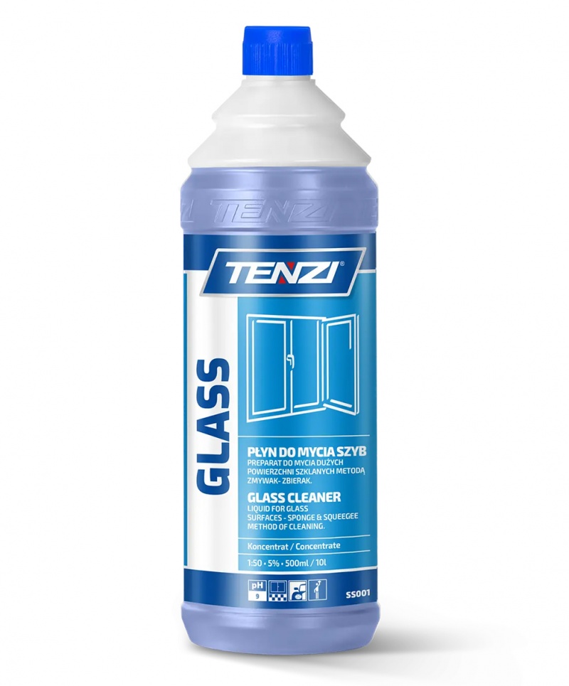 Płyn do mycia okien TENZI, Glass, 1l, Środki czyszczące, Artykuły higieniczne i dozowniki