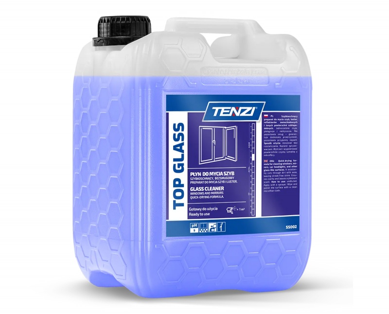 Płyn do mycia szyb i luster TENZI, Top Glass, 5l, Środki czyszczące, Artykuły higieniczne i dozowniki