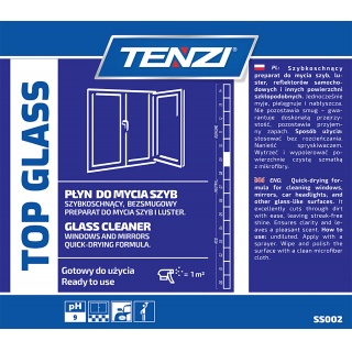 Płyn do mycia szyb i luster TENZI, Top Glass, 5l, Środki czyszczące, Artykuły higieniczne i dozowniki