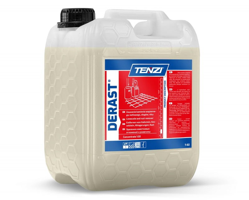 Koncentrat do usuwania ślad&oacute;w kamienia i rdzy TENZI, Derast, 10l, Środki czyszczące, Artykuły higieniczne i dozowniki