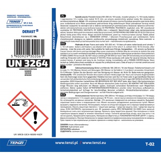 Koncentrat do usuwania ślad&oacute;w kamienia i rdzy TENZI, Derast, 10l, Środki czyszczące, Artykuły higieniczne i dozowniki
