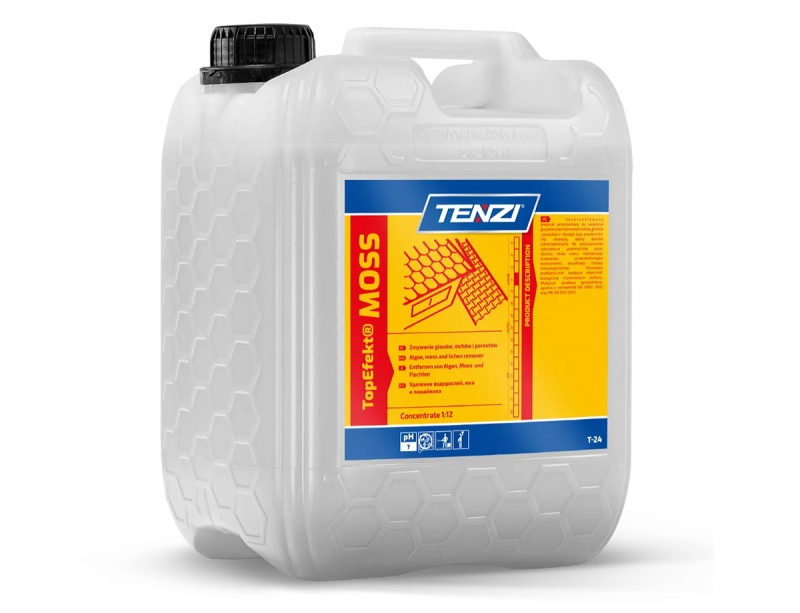 Preparat biob&oacute;jczy do usuwania grzyb&oacute;w, mch&oacute;w, glon&oacute;w TENZI, Topefekt Moss, 5l, Środki czyszczące, Artykuły higieniczne i dozowniki