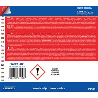 Koncentrat do gruntownego mycia powierzchni sanitarnych TENZI, Sanit Lux, 5l, Środki czyszczące, Artykuły higieniczne i dozowniki