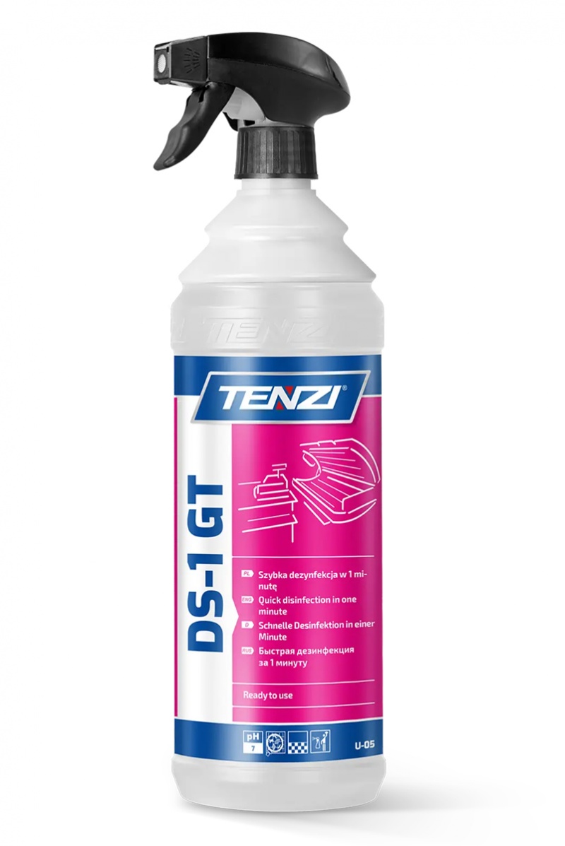Płyn do dezynfekcji powierzchni w gastronomi TENZI, DS-1 GT, 1l, Środki czyszczące, Artykuły higieniczne i dozowniki