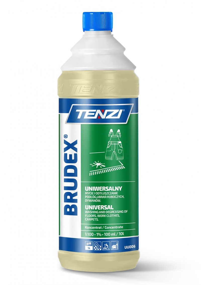 Uniwersalny płyn odtłuszczający do usuwania plam TENZI, Brudex, 1l, Środki czyszczące, Artykuły higieniczne i dozowniki