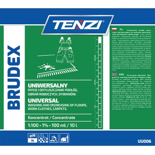 Uniwersalny płyn odtłuszczający do usuwania plam TENZI, Brudex, 5l, Środki czyszczące, Artykuły higieniczne i dozowniki