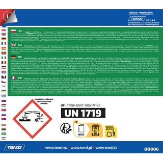 Uniwersalny płyn odtłuszczający do usuwania plam TENZI, Brudex, 5l, Środki czyszczące, Artykuły higieniczne i dozowniki
