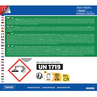 Uniwersalny płyn odtłuszczający do usuwania plam TENZI, Brudex, 10l, Środki czyszczące, Artykuły higieniczne i dozowniki
