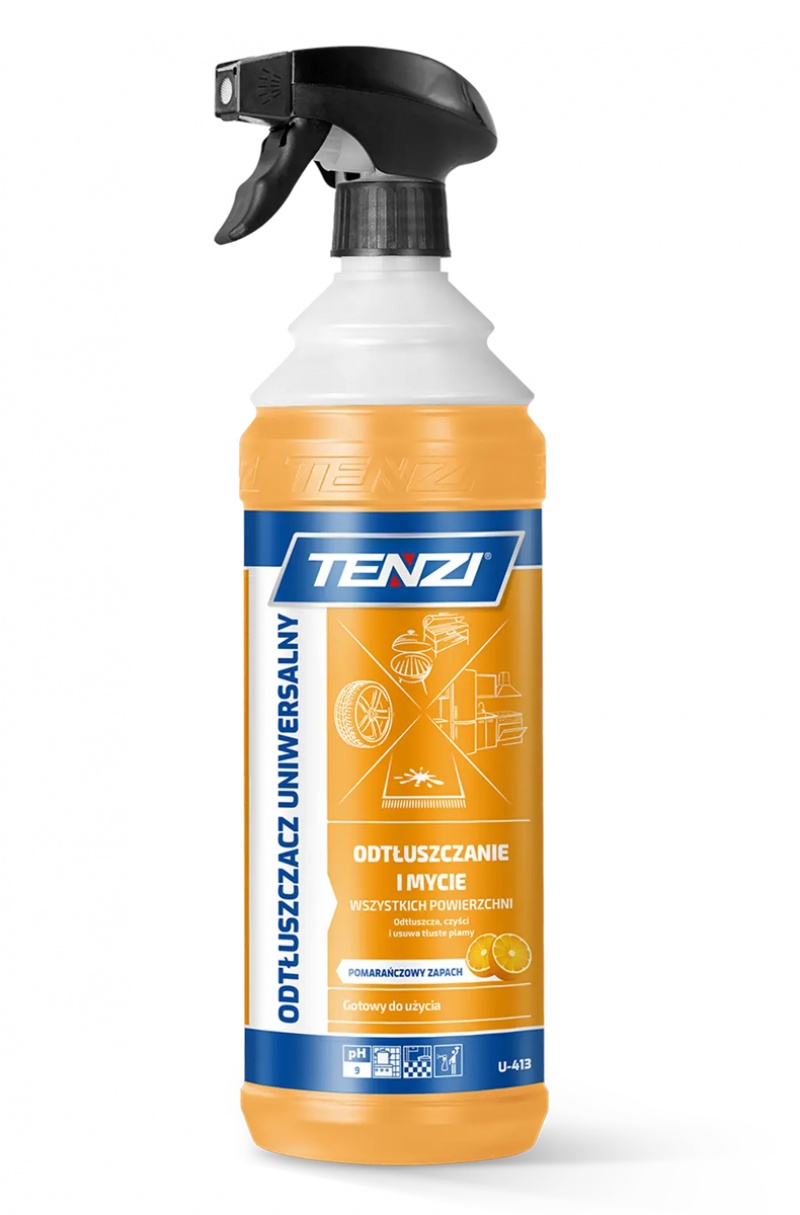 Uniwersalny preparat do usuwania tłuszczu TENZI, zapach pomarańczy, 1l, Środki czyszczące, Artykuły higieniczne i dozowniki