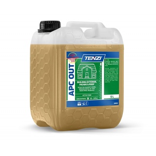 Koncentrat do mycia fasad, elewacji, taras&oacute;w TENZI, Apc Out, anglojęzyczna etykieta, 5l, Środki czyszczące, Artykuły higieniczne i dozowniki