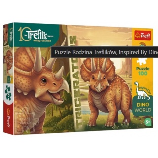 Puzzle 100" Inspired By Dino World - Tricera..., 100 element&oacute;w, Puzzle