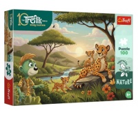 Puzzle - "100" Inspired By Nature - Gepardy / K..., 100 element&oacute;w, Puzzle