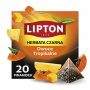 Herbata LIPTON czarna, owoce tropikalne, 20 piramidek, Herbaty, Artykuły spożywcze