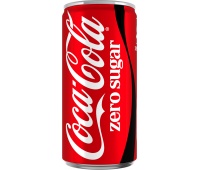 Coca-Cola Zero, puszka, 0,2l, kaucja, Napoje gazowane, Artykuły spożywcze