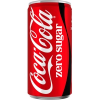 Coca-Cola Zero, puszka, 0,2l, kaucja, Napoje gazowane, Artykuły spożywcze